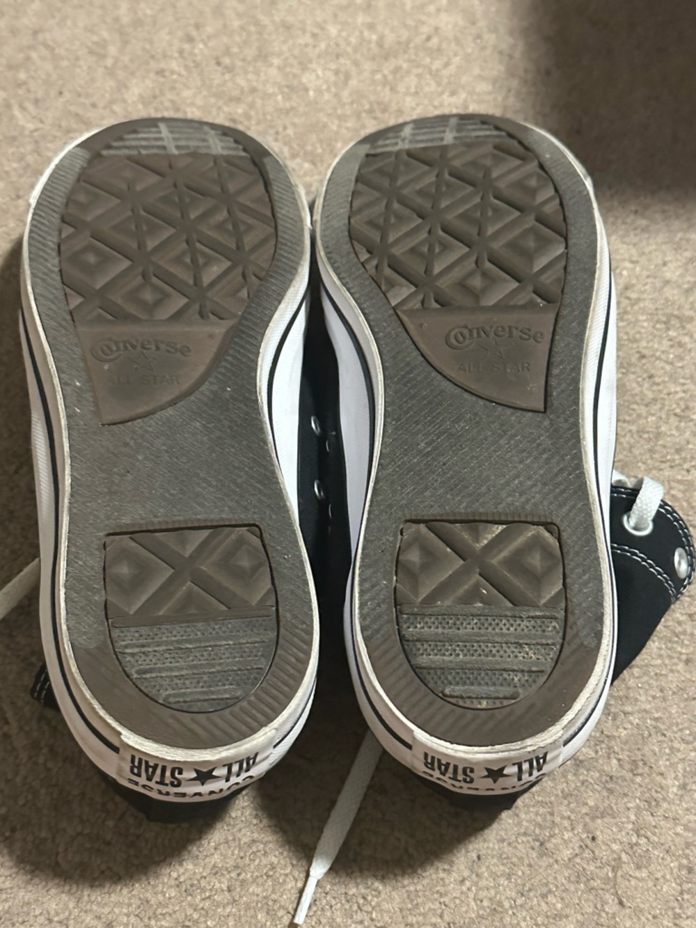 Converse Black and White High-Top Canvas Sneaker - Picture 2 of 4